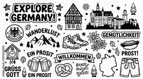 Explore Germany! Wanderlust & Bavarian Culture Icons
