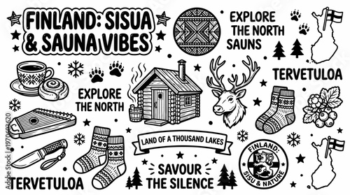 Finland Sauna Vibes: Sisu, Explore the North, Tervetuloa