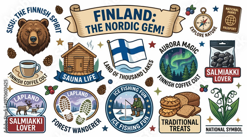 Finland Nordic Gem: Sisu, Sauna, Aurora, Salmiakki, Lapland