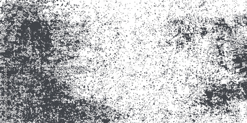 Abstract black and white grunge background texture features a cold frozen surface of blue ice and gray concrete with a rough liquid paint design