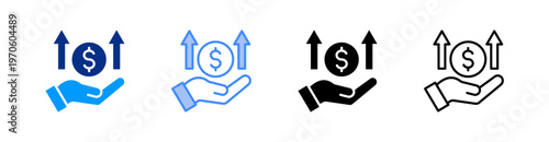 Liability Multiple Style Icon Set Vector 