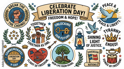 Liberation Day Celebration - Freedom, Hope, Peace, Liberty
