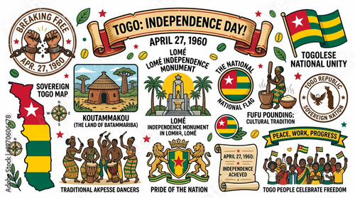 Togo Independence Day Celebration - April 27, 1960