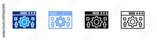 Serp Multiple Style Icon Set Vector 