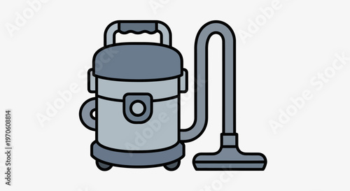 Vacuum Cleaner Illustration on White Background.
