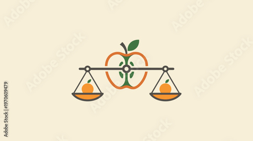 Healthy Food Balance Concept