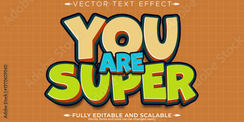 Retro sticker text effect, editable 70s and 80s text style