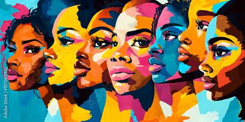 Diverse faces, black history, juneteenth.