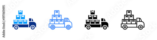 Dropshipping Multiple Style Icon Set Vector 