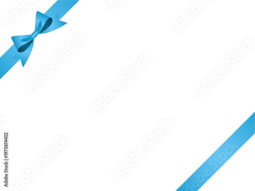 リボン蝶大、斜F、m5水色