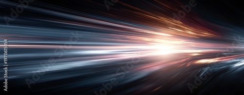 Speed of Light: A visual representation of high speed and energy, with streaks of light creating a dynamic and powerful image.