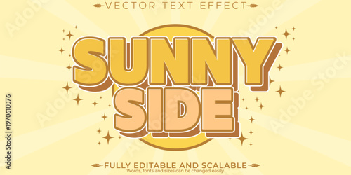 Retro sticker text effect, editable 70s and 80s text style