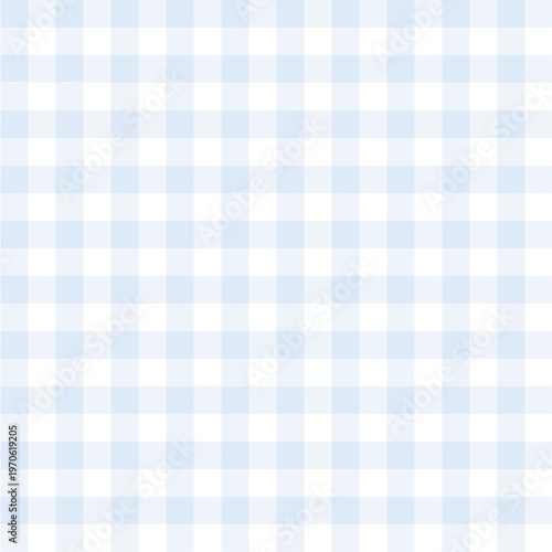 Blue gingham check pattern background, cute seamless pastel grid texture