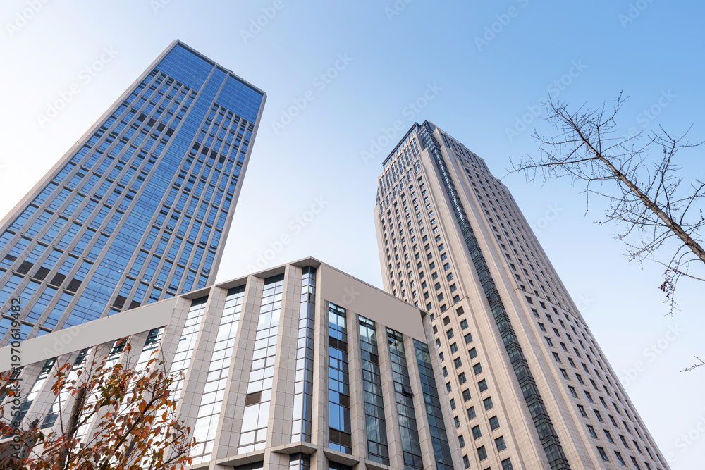 Fototapeta premium Metropolis of Shanghai's modern office building