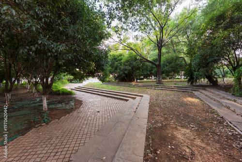 The road of City Park in China