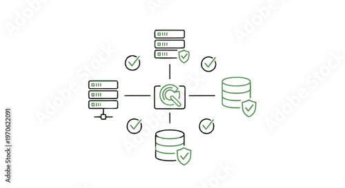 Conceptual Illustration of Data Security and Network Protection.