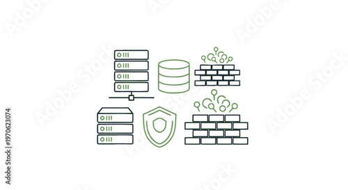 Conceptual Illustration of Data Security, Protection, and Digital Safety.