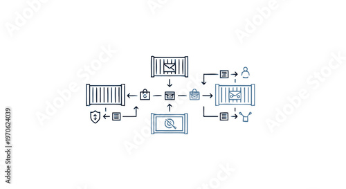 Containerized Application Deployment Diagram Illustrating Orchestration and Security.