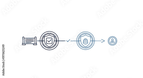 Conceptual Illustration of Digital Security and User Authentication Process.
