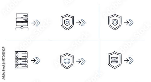 Conceptual illustration of data protection and cybersecurity measures.