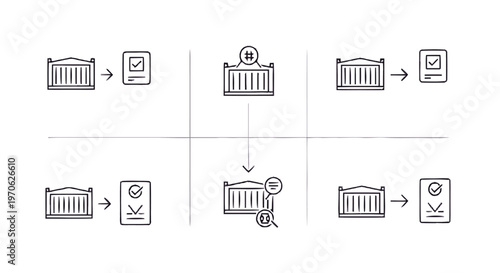 Crib Assembly Instructions Diagram in Black and White.