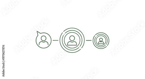 Conceptual illustration of network, communication, and social connection.