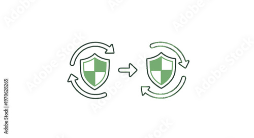 Conceptual Illustration of Protection and Security Symbolizing Data Integrity.