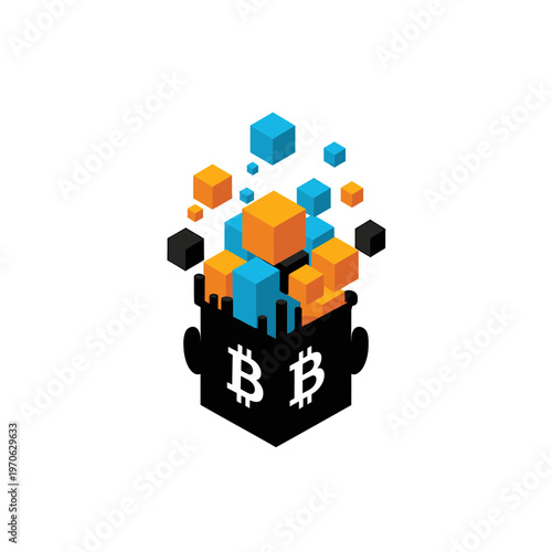 Crypto-Cerebrum: Conceptual illustration of digital currency innovation, where the mind becomes the genesis of cryptographic values and the driving force behind financial evolution.