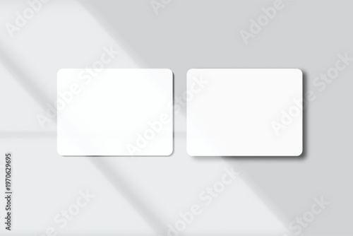 Minimal rounded screen mockup set with soft shadows on background. Clean template for UI design, app presentation, website, social media content, branding, and digital marketing with copy space