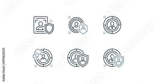 Conceptual Illustration of Security and Protection Symbols for Privacy.