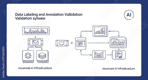 Data Labeling and Annotation Validation Process Depicted in Detailed Diagram.