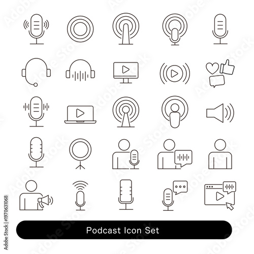 ポッドキャストアイコンセット