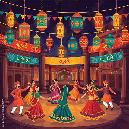 Women in traditional Indian dance performance.