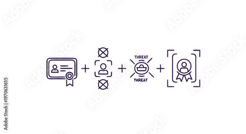 Conceptual illustration of security threat and data protection measures.