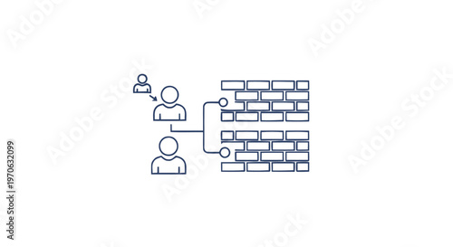 Conceptual illustration of teamwork and collaboration, building a strong foundation.