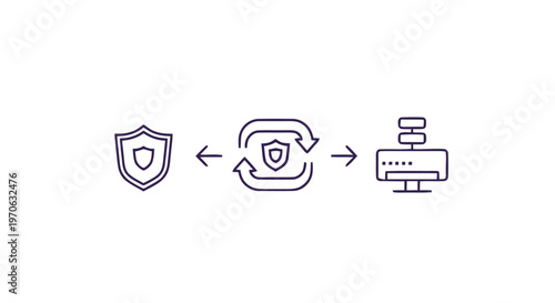 Data Security and Protection with Shielded Server Connection Concept.