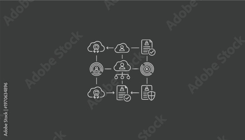 Data Flow Diagram Illustrating Cloud Computing and File Management.
