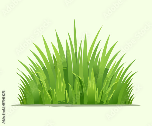 Fresh green grass border for garden landscape design park maintenance branding urban greenery planning and nature theme decorative art for environmental posters