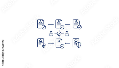 Data Flow Diagram Illustrating Document Approval and Security.