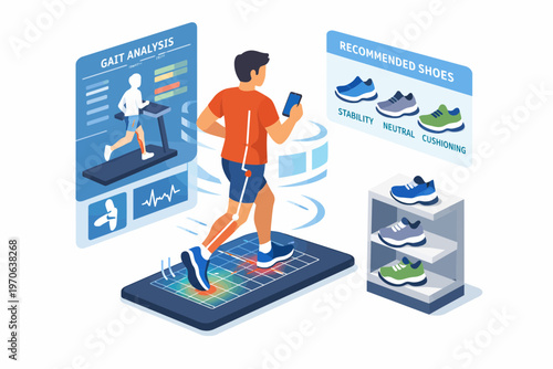 Isometric AR Retail Gait Analysis for Running Shoe Selection