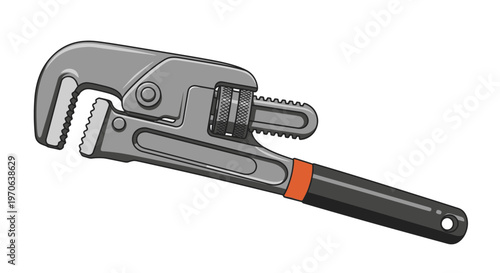 Heavy Duty Pipe Wrench Tool for Plumbing and Industrial Applications
