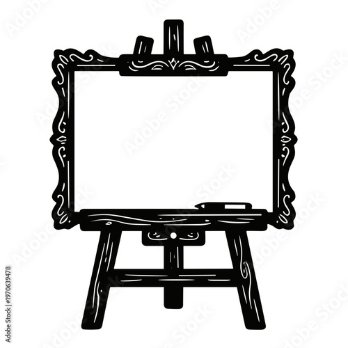 icon whiteboard vector illustration