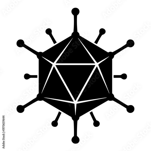 virus icon illustration vector