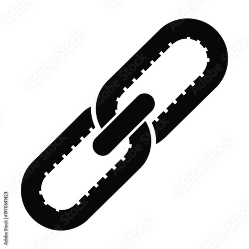 Broken chain link icon symbol isolated on transparent background icon