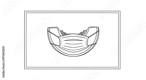 Abstract Melon Slice Wearing Protective Face Mask - Health Concept