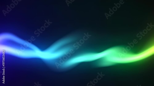 Glowing Neon Light Wave Motion Effect.