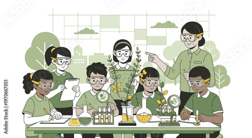 Young Scientists Engage In Engaging Hands-On Laboratory Experimentation And Discovery