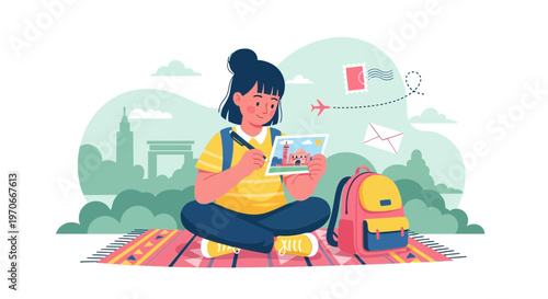 Young Traveler Recalls Cherished Vacation Memories and Plans New Adventures