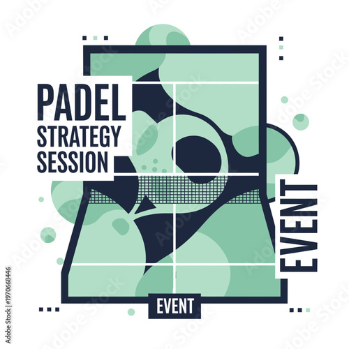 Modern Graphic Design For Padel Strategy Session Event Promotion