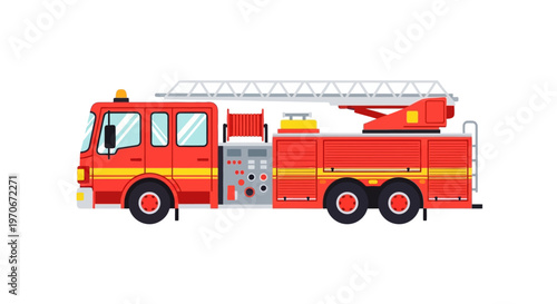 Fire Truck Emergency Response Vehicle.